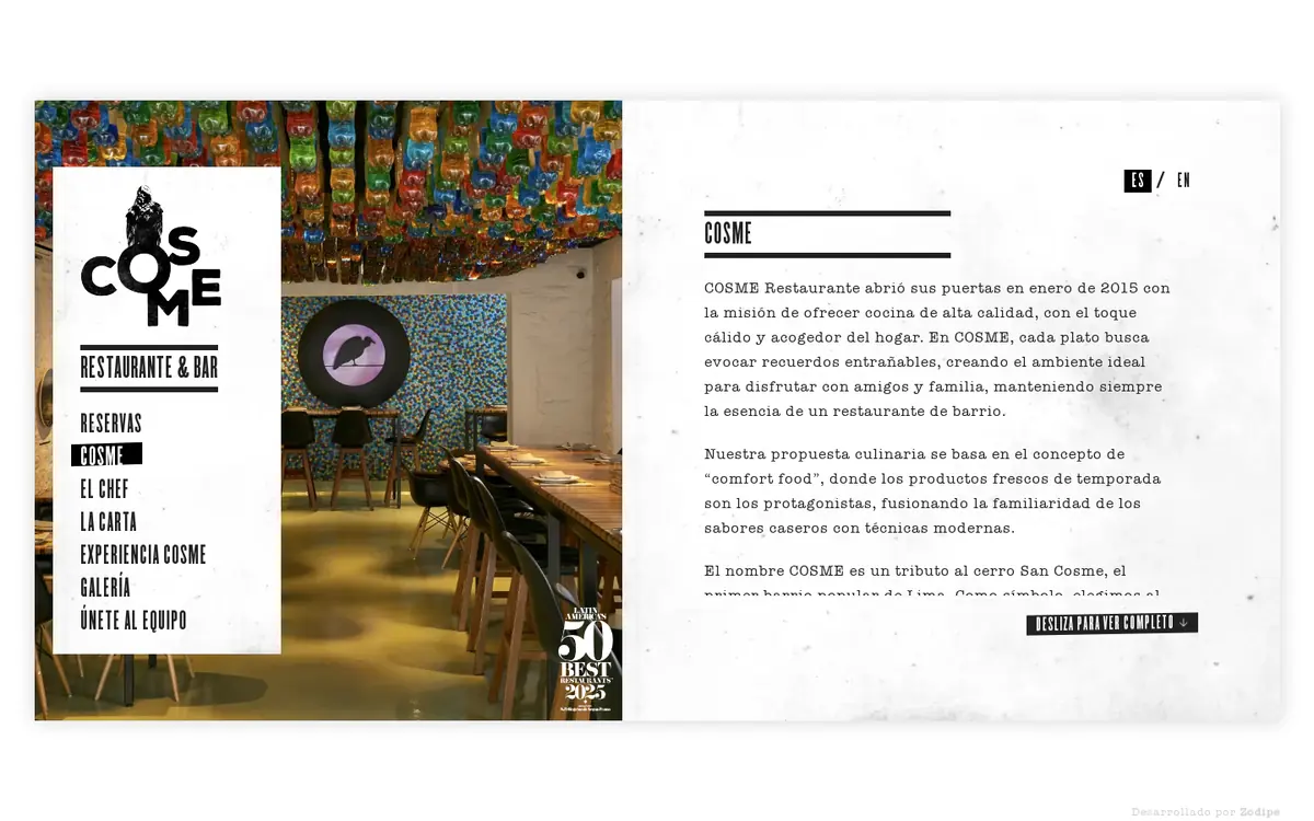 Web de Cosme en escritorio